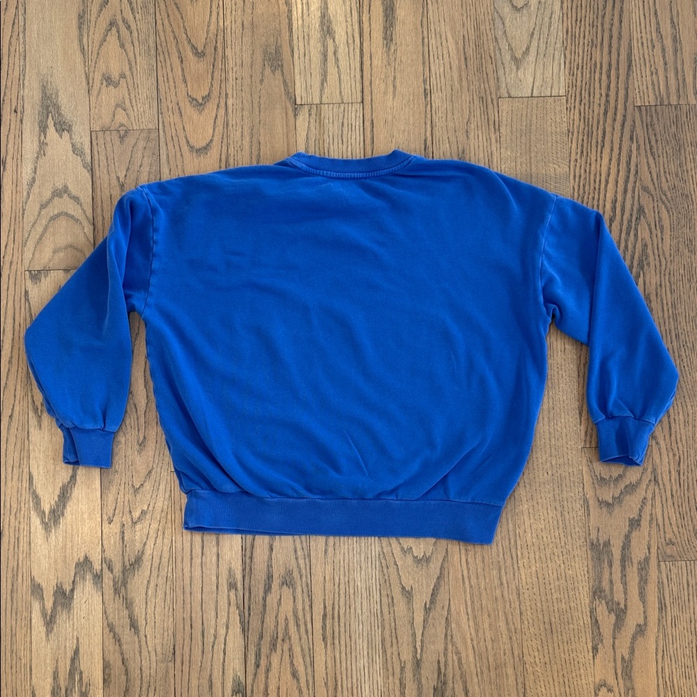 Z SUPPLY Women’s Good Time Sunday Blue Dye Graphic Sweatshirt Size Small - Picture 7 of 9